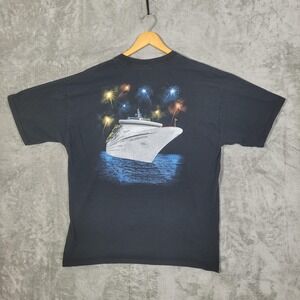 Carnival Celebration Shirt Mens XL Cruise Ship Fireworks Graphic Tee